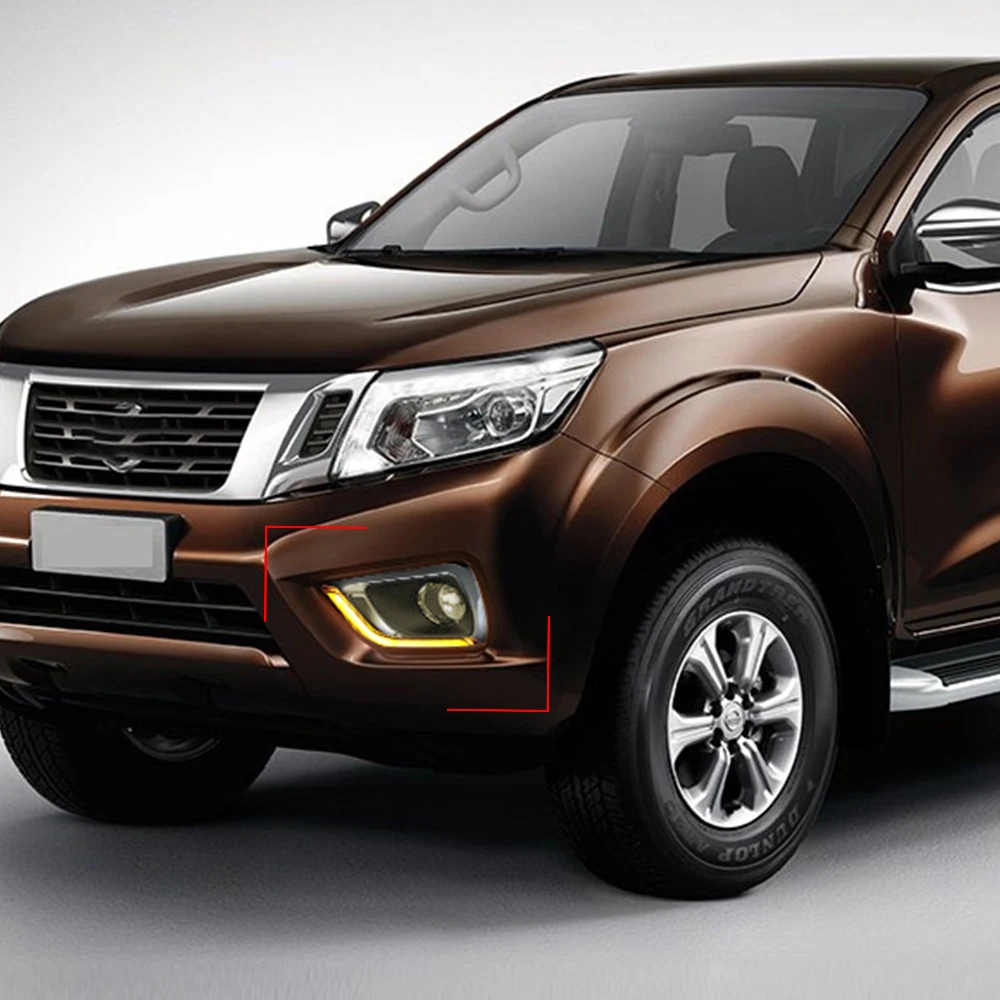 Автомобильная проблесковая 1 комплект для Nissan Navara NP300 2015 2016 2017 2018 светодиодный DRL