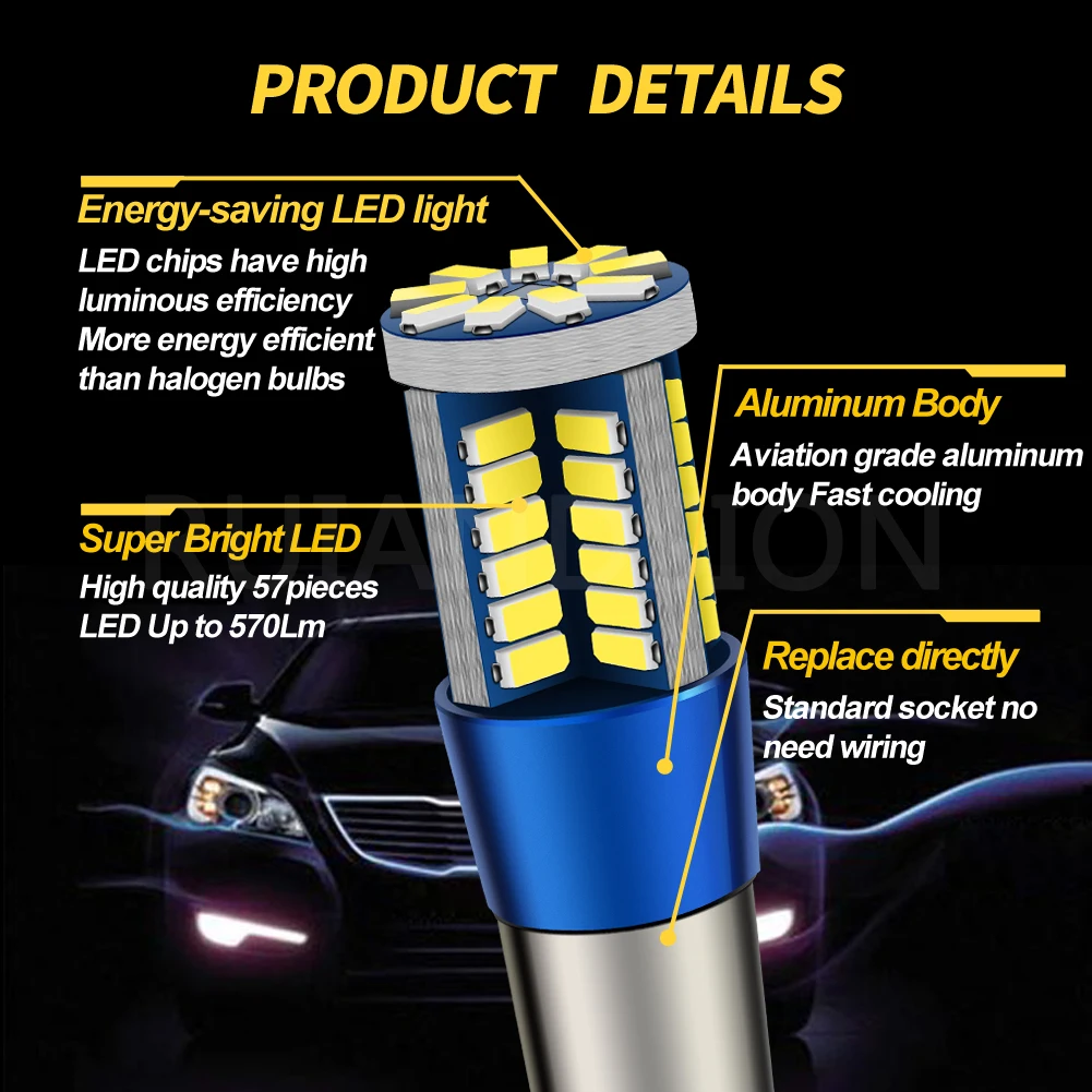 ڵ   ȣ  г , Canbus BA9S BAX9S H21W BAY9s T10 W5W, 12V-24V LED, 2700K 6000K, 2 