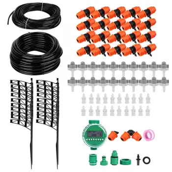 

20m Garden Irrigation Timer Hose Connector Watering Tool Kit for Home Office Watering Use