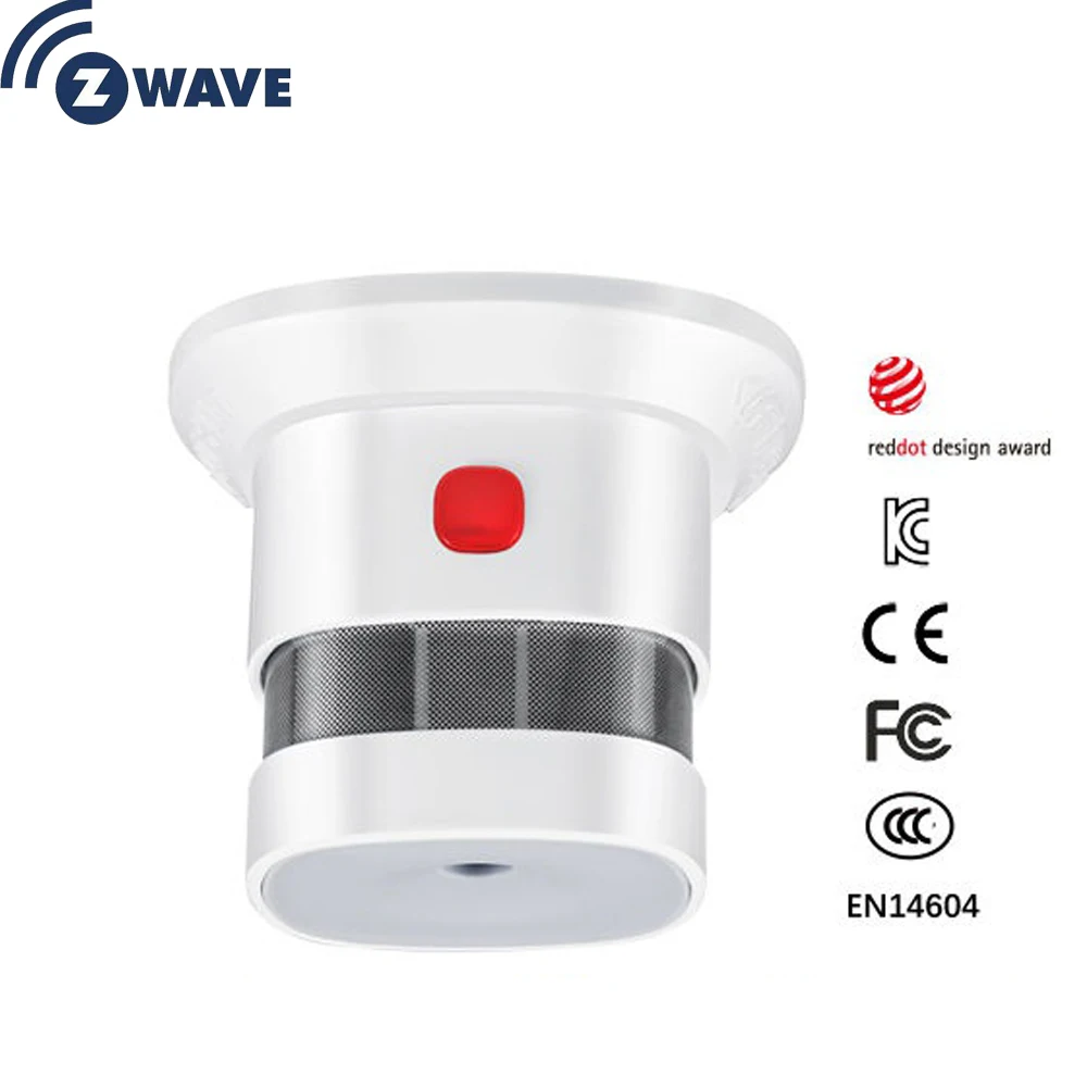 

Z wave Plus Sensor Smart Home EU Smart Smoke Sensor Smoking detectors Home Automation Alarm System
