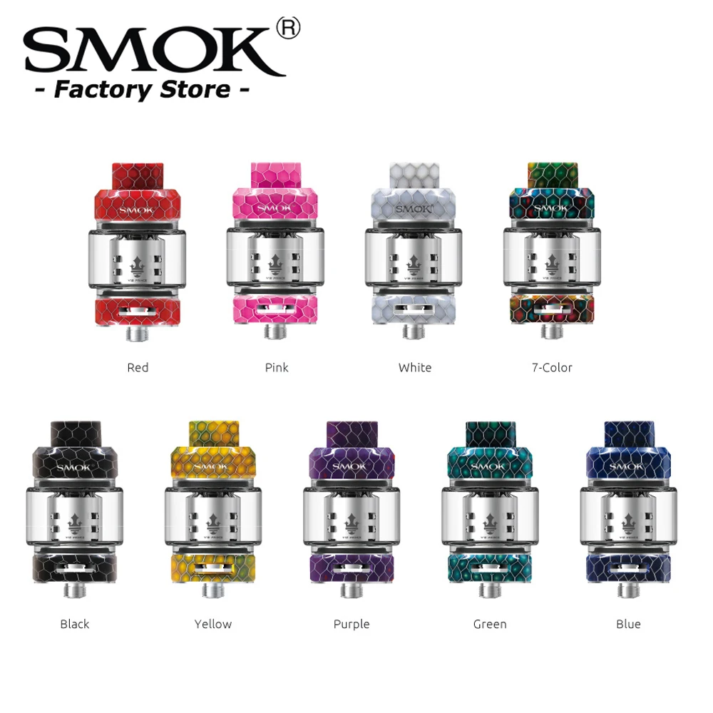 Атомайзер для электронной сигареты SMOK Resa Prince V12 Q4 X6 T10 с капельным наконечником