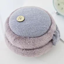 Новые милые складные разноцветные Наушники унисекс, теплые наушники, зимние-80