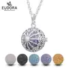 EUDORA 20 mm snowflake Round hollow cage Pendant fit Lava Balls or Chime ball Aromatherapy Essential Oil Diffuser Necklace H247 1
