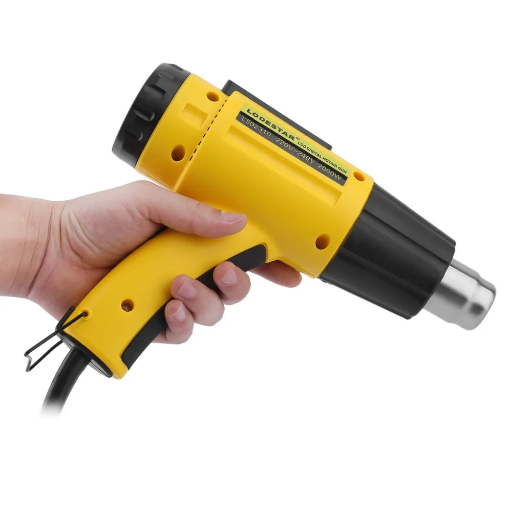 

AC220V 2000W Heat Gun LCD Electronic Digital Hot Air Electric Temperature-controlled Shrink Wrapping Thermal Power Welding tool