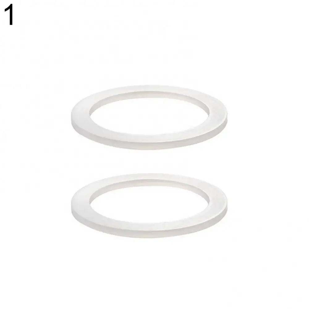 Silicone Seal Ring 2pcs Silicone Sealing Ring for Coffee Pots Spacer Washer Gasket Rings Replacement for Moka Pot Espresso Makers Accessories