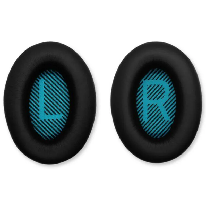 1 пара наушников крышка ушной подушечка-спонж коврик для AE2 QC25 QC15 QC2 QC35 гарнитура мягкий дизайн, легко установить - Цвет: Black 1