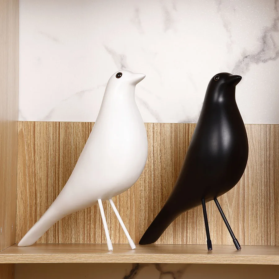 Home Decoration House Bird Wooden Craft Bobo Feeder For Angry Birds Tweety Artificial Decor