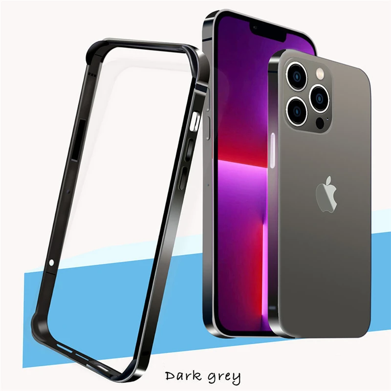 Aluminum Metal Bumper Phone Case For iphone 13 Pro Max Case Shockproof