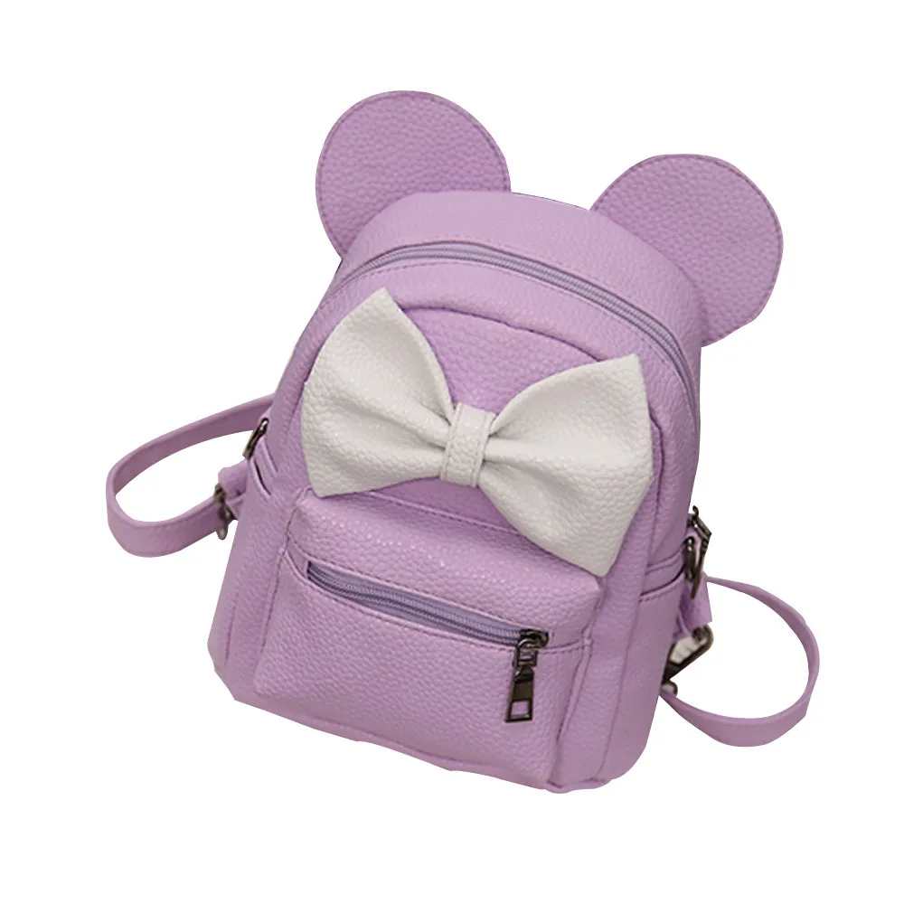 Light Purple Ограниченная скидка, мини-сумки для девочек, женский рюкзак из искусственной кожи, модные рюкзаки для девочек, маленькие милые женские рюкзаки популярного цвета - Цвет: Light Purple