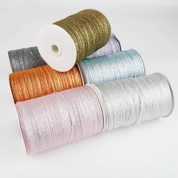 

Multicolor Organza Lint 3mm 20 meter/partij Glitter Geborduurde Uien Linten voor Wedding Cake Gift Decoratie DIY Craft Supplies