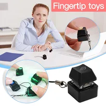 Commutateur mécanique Porte-clés Clavier Edc Gadget Drôle Cliquez Bouton Lumière Led Des Antistress Jouet Autisme Besoin Spécial Антистресс