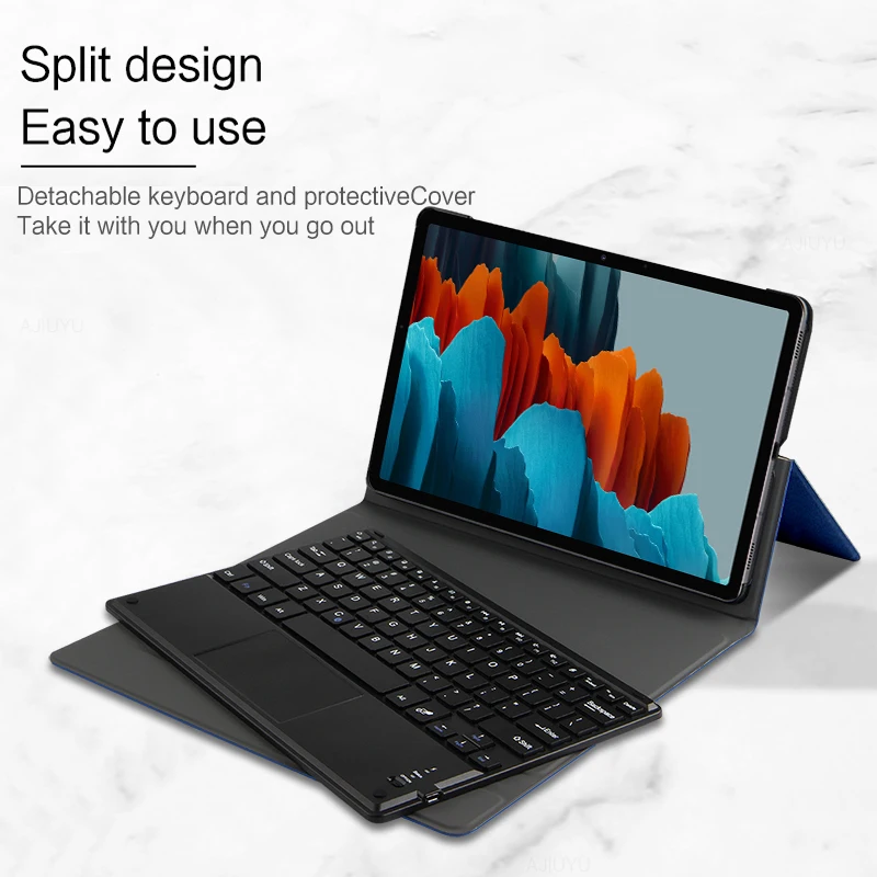 Умный чехол для Samsung Galaxy Tab S7 11 &quot2020 SM T870 T875 защитный планшета с Bluetooth клавиатурой