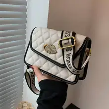 

Lingge bolsas pequenas de couro pu, bolsas crossbody de designer fashion para mulheres, bolsa mensageiro de viagem de 2022