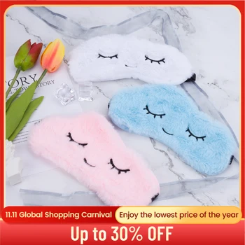

Plush Eye Cover Sleeping Mask Kids Sleeping Mask Eyepatch Cartoon Eye Mask Silk Sleep Mask Travel Rest Eye Mask Eye Blindfold