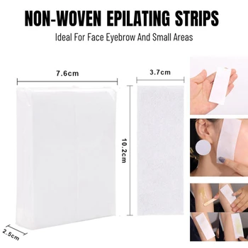 

The Quality Non-Woven Wax Strips - for Facial and Full Body , 100 Wax Strips for Women Men