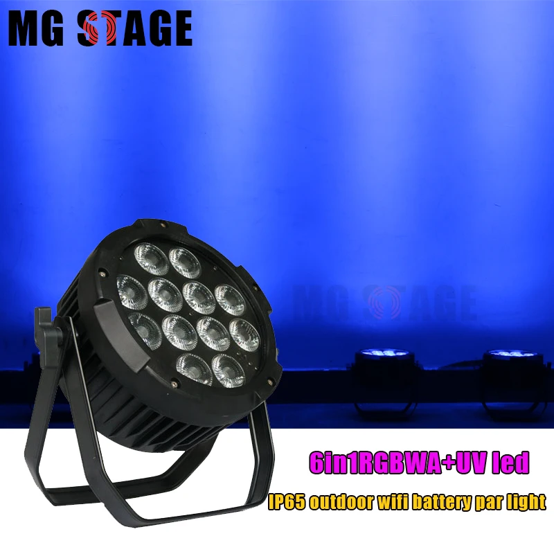 waterproof 12 x6in1 18w battery flat par light | Лампы и освещение