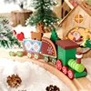 Wooden Christmas Train Ornament Christmas Decoration for Home Santa Doll Gift Toys Crafts Table Navidad Deco Xmas 2022 New Year ► Photo 2/6