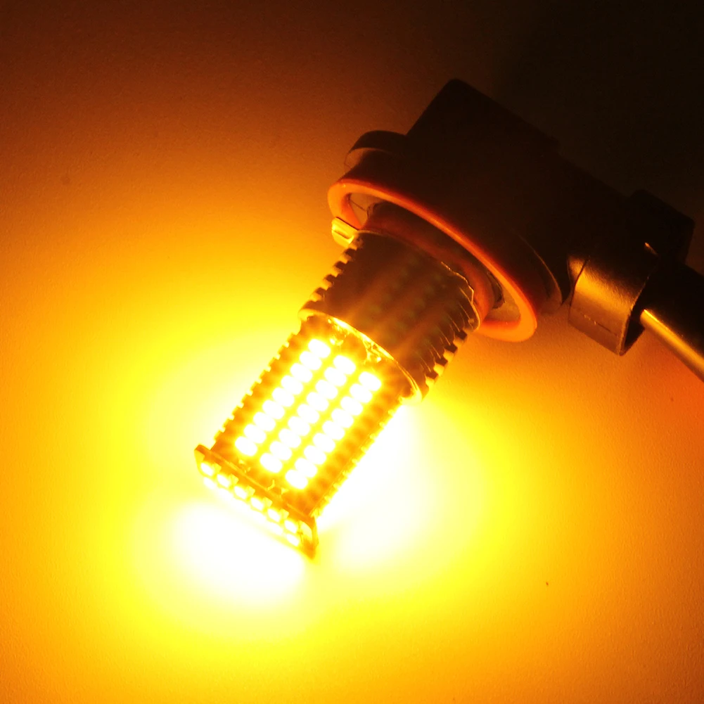 2 шт H8/H9/H11 84SMD 3000K супер яркий Автомобильный светодиодный противотуманный свет лампы фары дальнего света для авто лампы авто фары