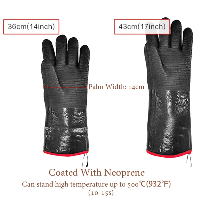 Gants de travail longs 3 doigts en cuir