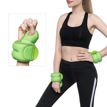 

2pcs/set 1kg Running Walking Hand Wrist Weights Sandbag Iron Sand Invisible Fitness Boxing Strength Training Equipment