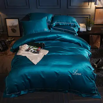 

Quality 1 Pcs Bed Set Cotton/Silk Duvet Cover Queen King Twin Size Quilt/Blanket 200*230/220*240cm Comforter Cover Pillowcase
