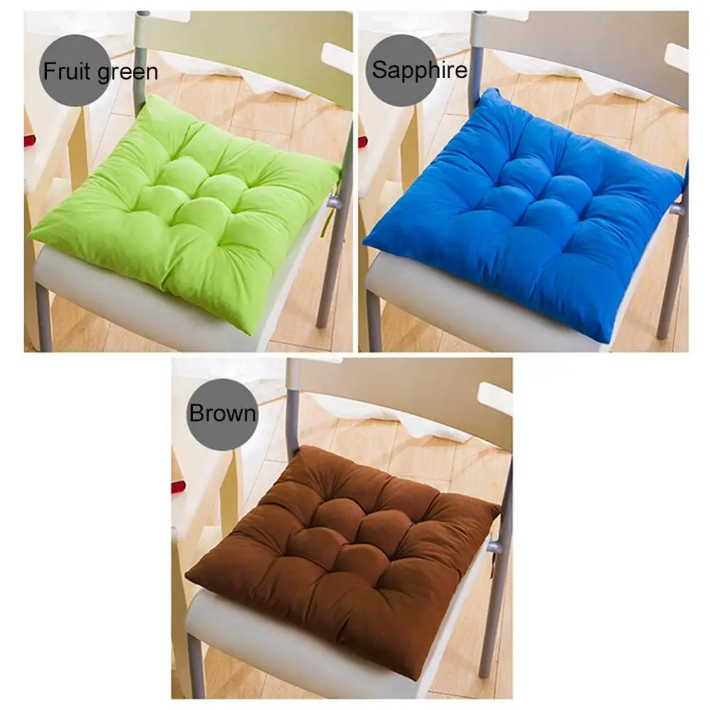 Hot Soft Thicken Pad Chair Cushion Tie on Seat Dining Room Kitchen Office Decor