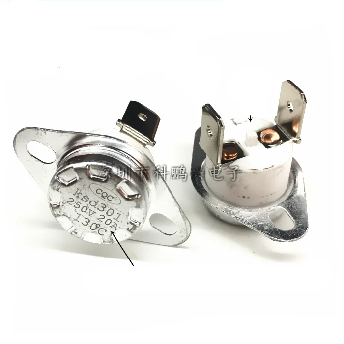 

KSD303 20A 250V 88-150 degree Ceramic KSD301 Normally Closed Temperature Switch Thermostat 25A/250V