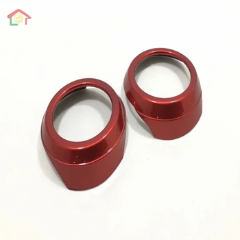 

ABS Wood Paint Black + red Interior For Toyota RAV4 2016 2017 2018 Left Right Air Conditioning Outlet Vent Cover Mulding Trim