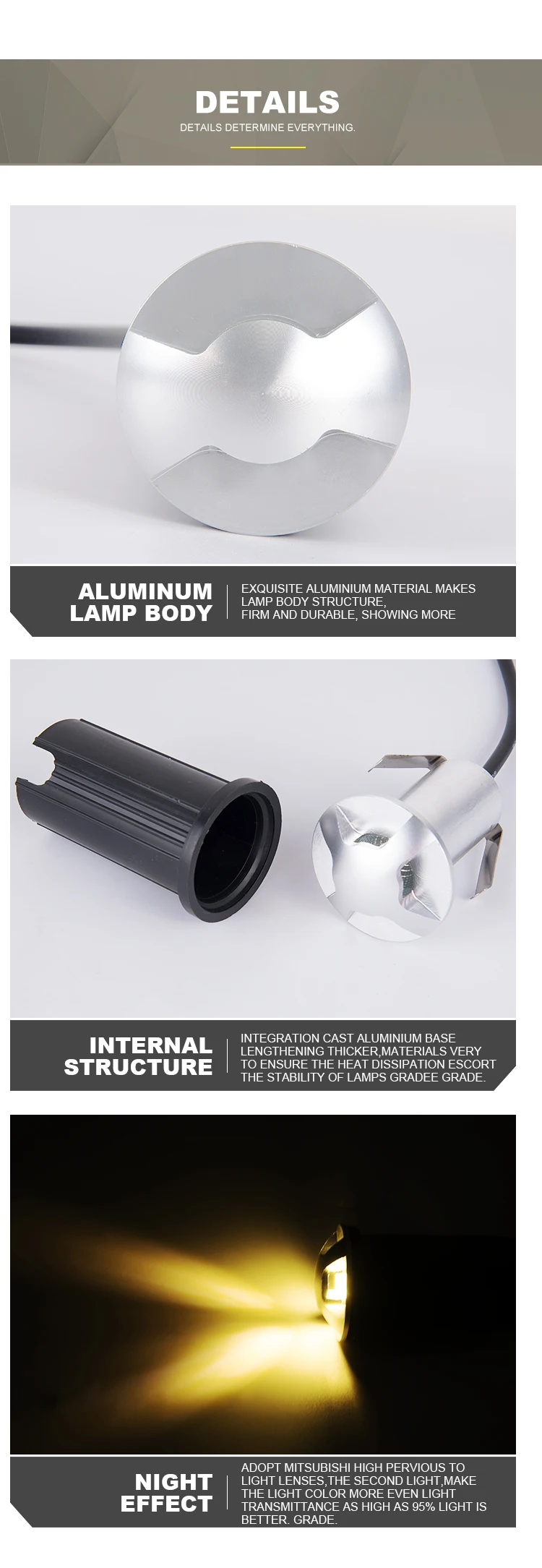 Luz da Escada Cob ao ar Wholsale Mini Luz Subterrânea 2 w D52mm Livre Enterrado Jardim Caminho Ponto Recessed Iluminação Inground 5 Pçs Led 7 Cheap Lâmpadas subterrâneas