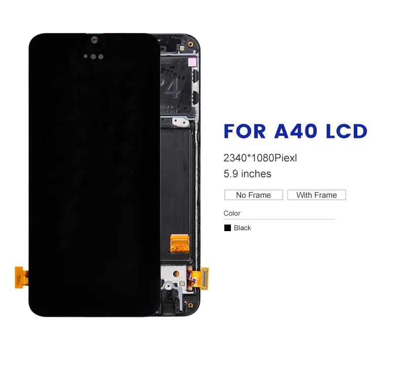 the best screen for lcd phones galaxy Original Tested 5.9 Inch Original A405 Display For Samsung Galaxy A40 Lcd Screen Digitizer A40 2019 Lcd Assembly With Tools the best screen for lcd phones mini