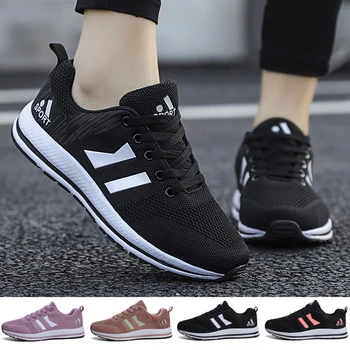 

Women Fashion Mesh Sneakers Outdoor Lace Up Flat Casual Shoes Comfortable Running Shoes