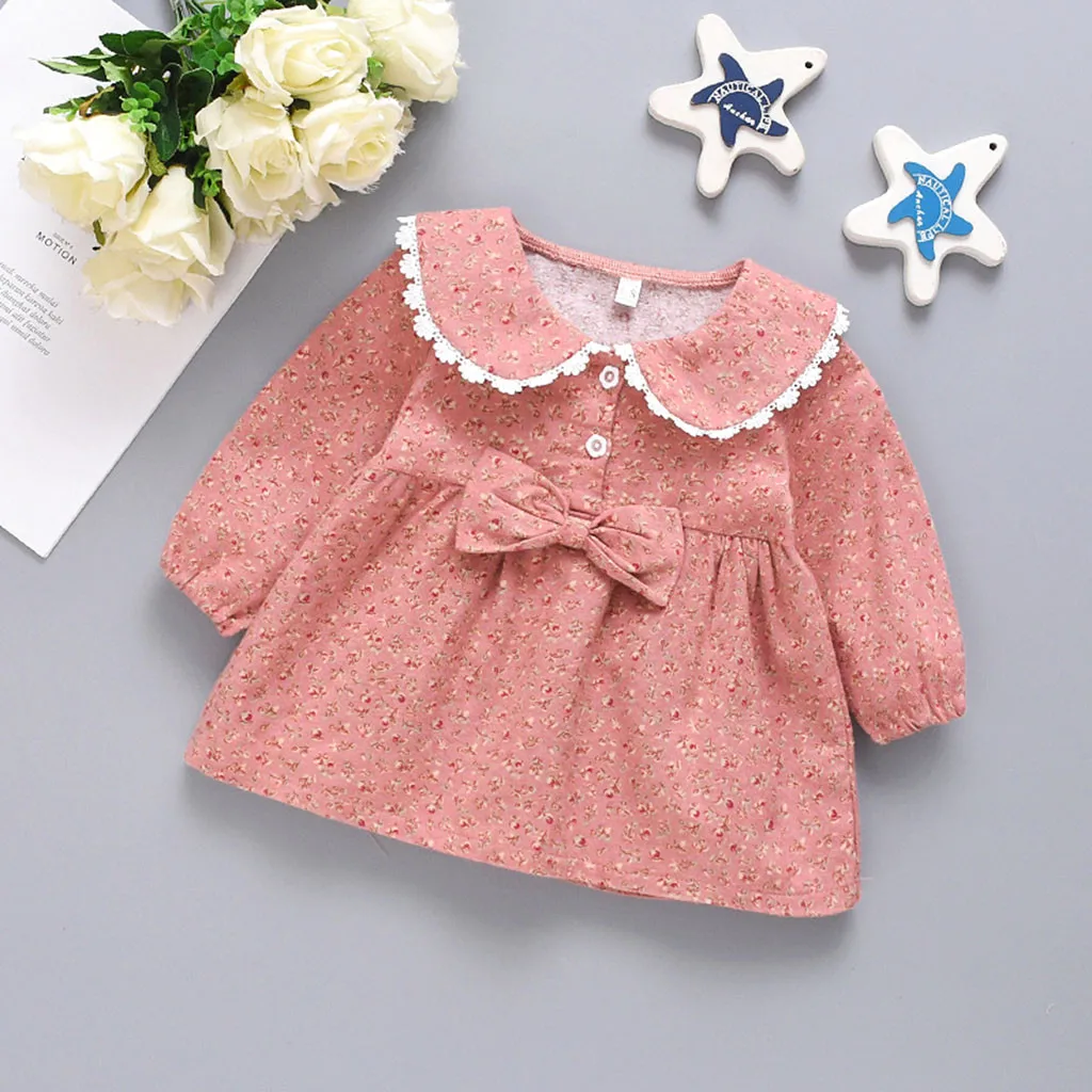

dress girl dress vestidos kids dresses for girls vestido infantil halloween christmas dress NEW Casual Patchwork Long Sleeve Z4