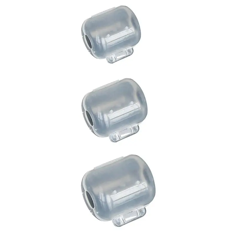 

10pcs/lot Squid Hooks Protector Wood Shrimp Hooks Cover Jig Squid Umbrella Hook Caps Bonnets Protector Transparent 3 Sizes New