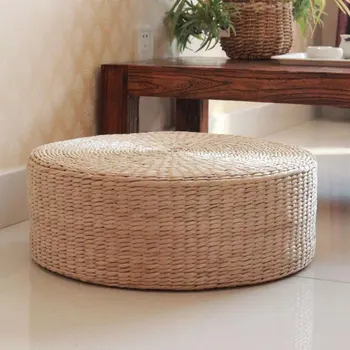 

Hot sell Meditation Mat Weaving Rattan Futon Thick Straw Woven Rattan Rattan Futon Round Seat Pier Woven Straw Bay Window Mat