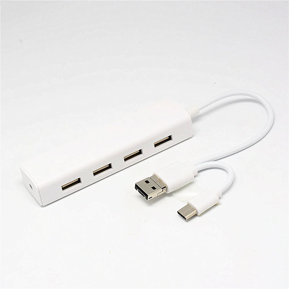 Высокоскоростной концентратор type C 4 порта USB 2,0 OTG концентратор 3 в 1 Интерфейс USB разветвитель мульти концентратор для компьютера ПК Android телефон планшет