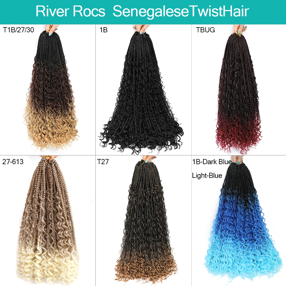 YunRong River Faux Locs Crochet Hair Synthetic Braids For Black Women High Temperature Fiber image_2