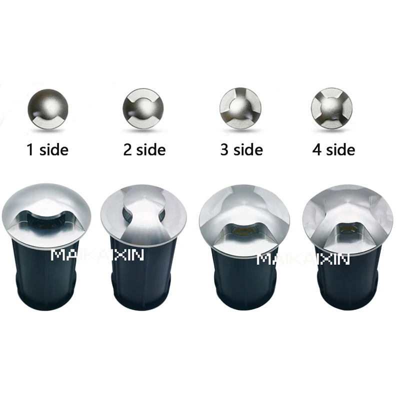 4 Pcs IP67 Waterproof LED Underground Light led underground light 1W 3W 5W Outdoor Ground Garden Path Floor Buried Yard Spot Landscape 110V220V 12V