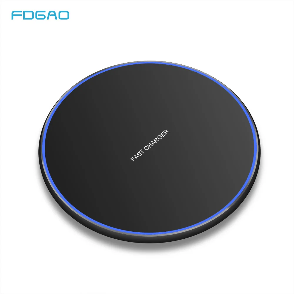 FDGAO 15 Вт Qi Беспроводное зарядное устройство Pad USB Tpye C QC 3,0 10 Вт быстрая док-станция для зарядки для iPhone 11 Pro XS MAX XR X 8 samsung S10 S9