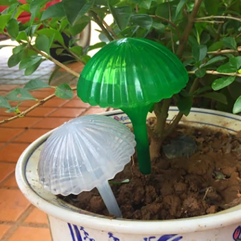 

Self Watering Device Imitation Glass Creative Lazy Plastic Umbrella Automatic Plant Watering Device For Garden Irrigation New