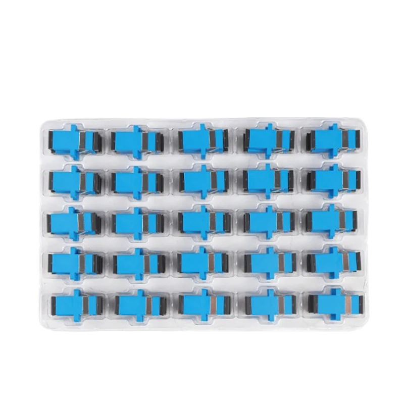 

400Pcs Fiber Optic Connector Adapter SC/UPC SM Flange Singlemode Simplex SC-SC Coupler