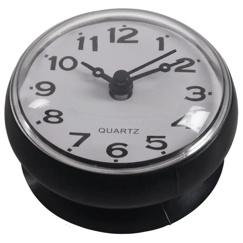 

7cm Waterproof Kitchen Bathroom Shower Clock Suction Cup Sucker Wall