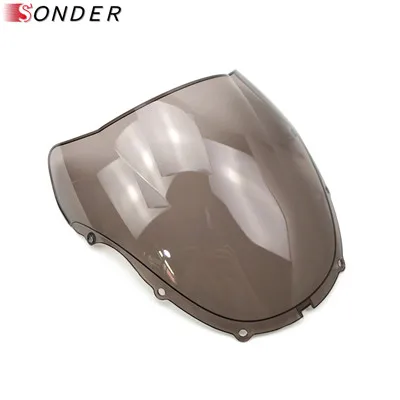 For Honda CBR 600 F4 1999 2000 99 00 Black Windshield WindScreen Double Bubble cbr 600 f4 CBR600 cbr600 CBR600RR RR rr - Цвет: Smoke