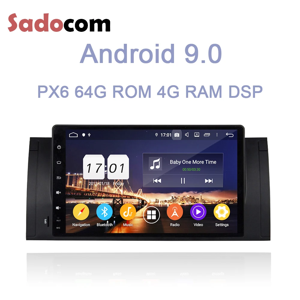 HD Android 9 0 Bluetooth 4 2 Гб ram 8 Core 64 rom автомобильный dvd плеер для BMW M5 E39 X5 E53 1995 2007 gps Navi карта