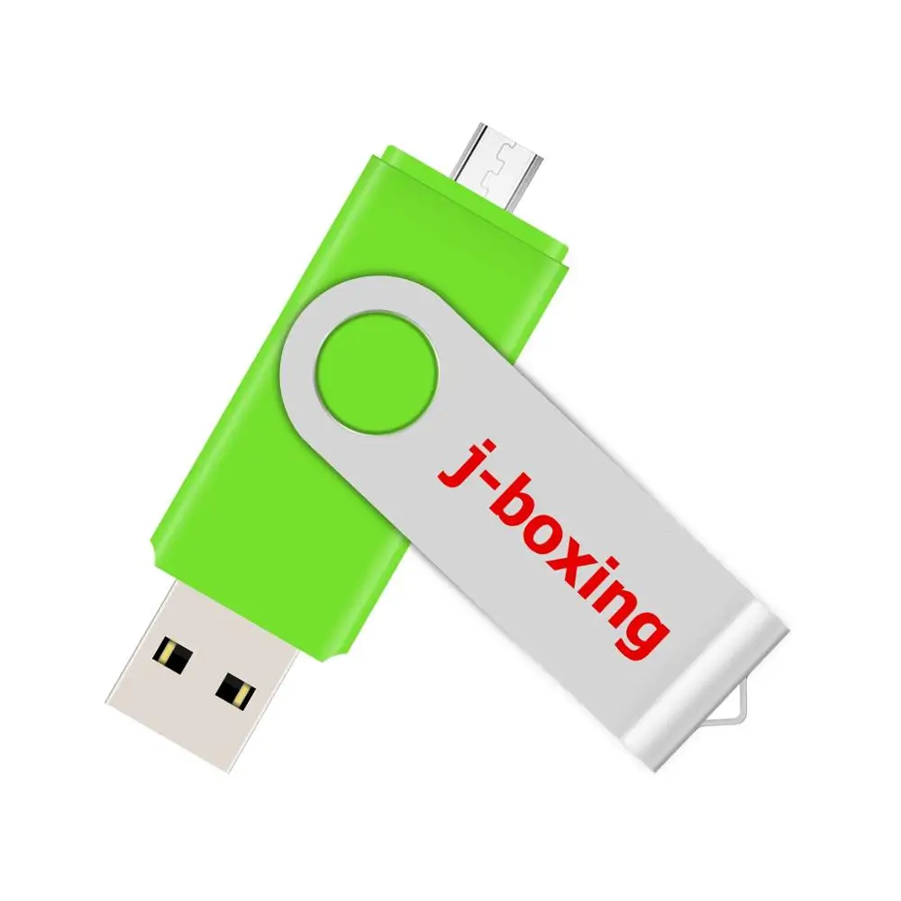 J-бокс зеленый OTG USB флэш 16 Гб двойной порт флешки 16 Гб Micro USB флеш-накопители карта памяти для Android samsung huawei планшет