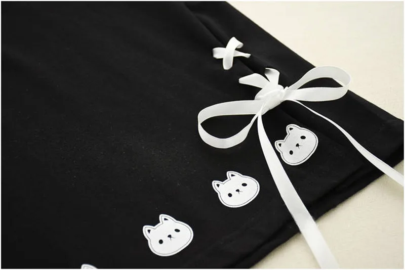 Милые осенние толстовки уличная Женская японская Толстовка Харадзюку Kawaii женские топы рубашки свободные толстовки с принтом кота для девочек
