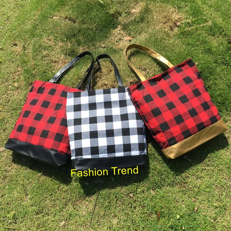 plaid tote bag (1)