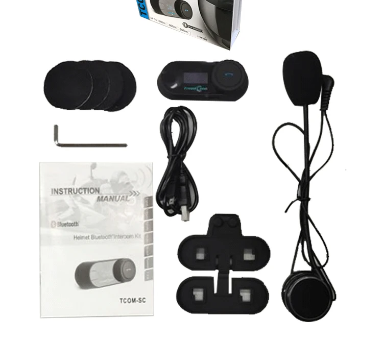 FreedConn TCOM SC мотоциклетная bluetooth гарнитура для шлема 800 М беспроводная с ЖК экраном и