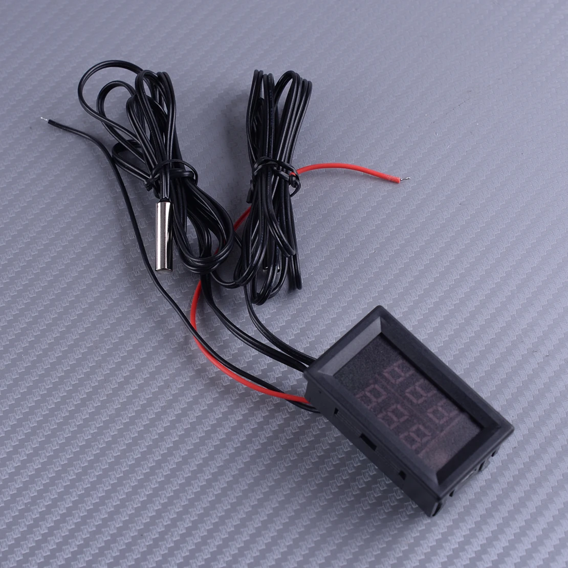 

DWCX Universal Black 96 cm Car Dual Digital LED Display Intercooler Supercharger Temperature Gauge Sensor