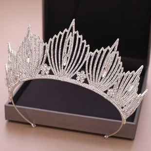 Mission Ming Crown Bride Zircon Bow Crown Princess Birthday Crown Headdress Bride Accessories