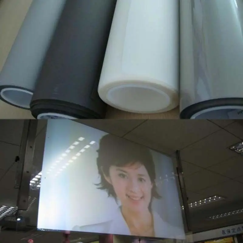 Sunice Dark Grey Rear Projector film Projection Screen Film Self Adhesive Holographic Beamer Mounted Canvas For Home Theater